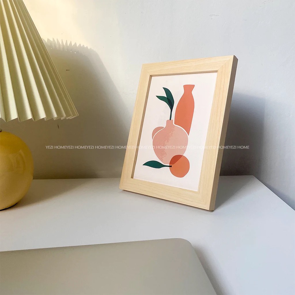 Khung tranh gỗ lọ hoa trừu tượng -may.decor- | BigBuy360 - bigbuy360.vn