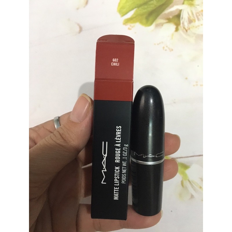 Son MAC Chili 602 Màu Đỏ Gạch – Matte (3g) - Canada