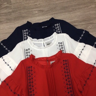 🎯🎯🎯 Áo Asos tay cổ xếp ly
