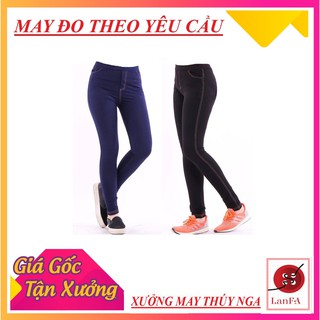 1 Quần legging😍 giả Jeans dáng dài, vải dày đẹp cao cấp, 💥co giãn tốt, phom đẹp tôn dáng