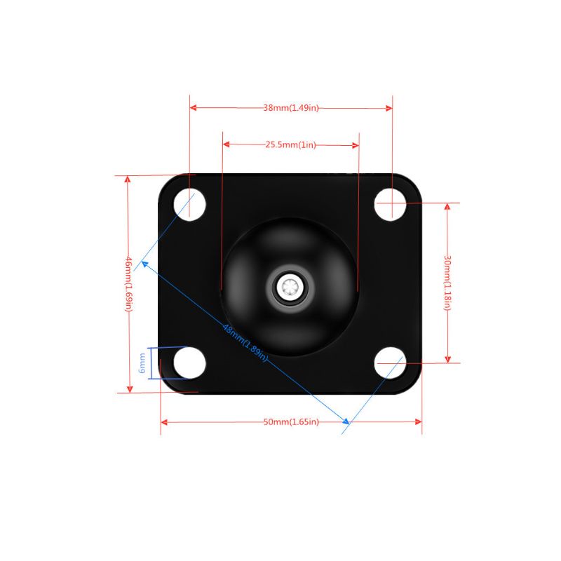Đế Gắn Máy Ảnh dslr Bằng Cao Su 1 inch