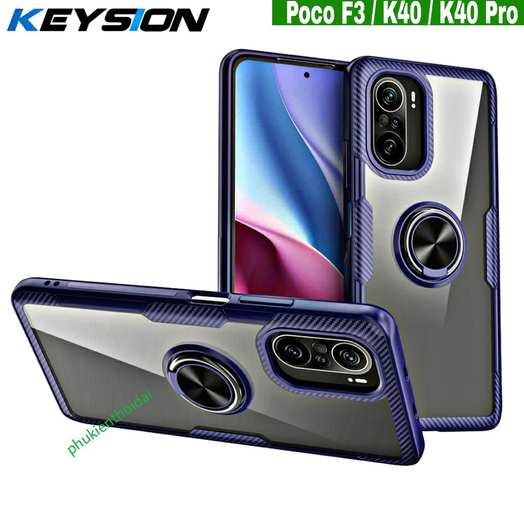 Ốp lưng Redmi K30 / K30 5G / Redmi K20 / K20 Pro / Mi 9T / K40 / Poco F3 dùng chung Giá đỡ mặt lưng trong viền màu