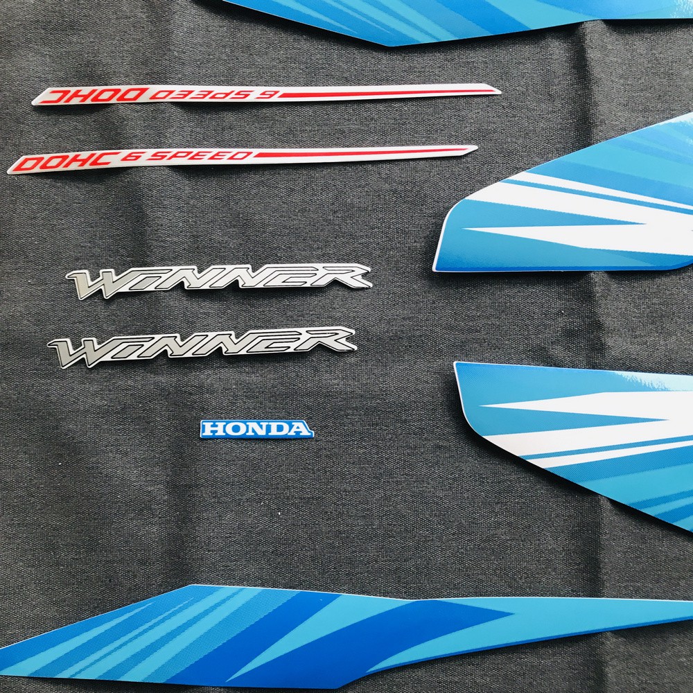 [TRANG TRÍ XE] BỘ TEM DÁN DÀN ÁO XE WINNER THƯỜNG, TEM 3 LỚP DÁN ÁO NHƯ ZIN THEO XE