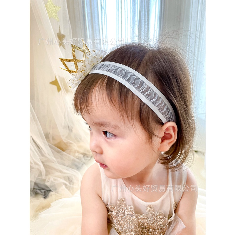 Băng đô vương miện công chúa cho bé gái đáng yêu