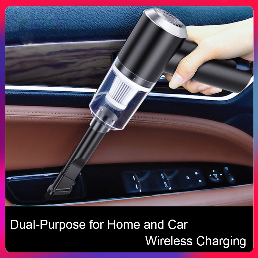 MONQIQI Máy hút bụi gia đình và ô tô 2 trong 1 - Làm sạch Bụi, Rác, Không có Dây điện