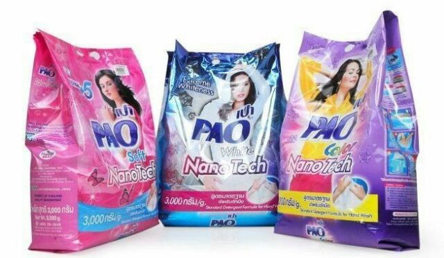 Bột giặt PAO Thái Lan 900g