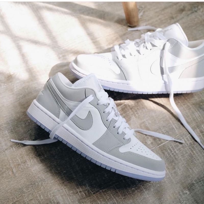 Giày thể thao nam nữ sneaker JD1 xám cổ thấp full box bill