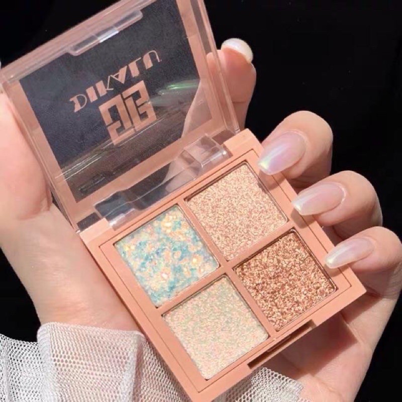 Phấn mắt 4 ô Dikalu đủ màu