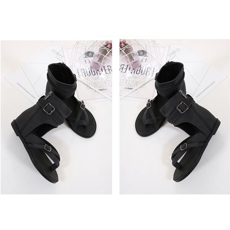 [Chính hãng CAILUOYA Sẵn 35 - 39] Giày sandal chiến binh xỏ ngón cài khóa dây kéo hông cao cấp chính hãng FULLBOX - N14