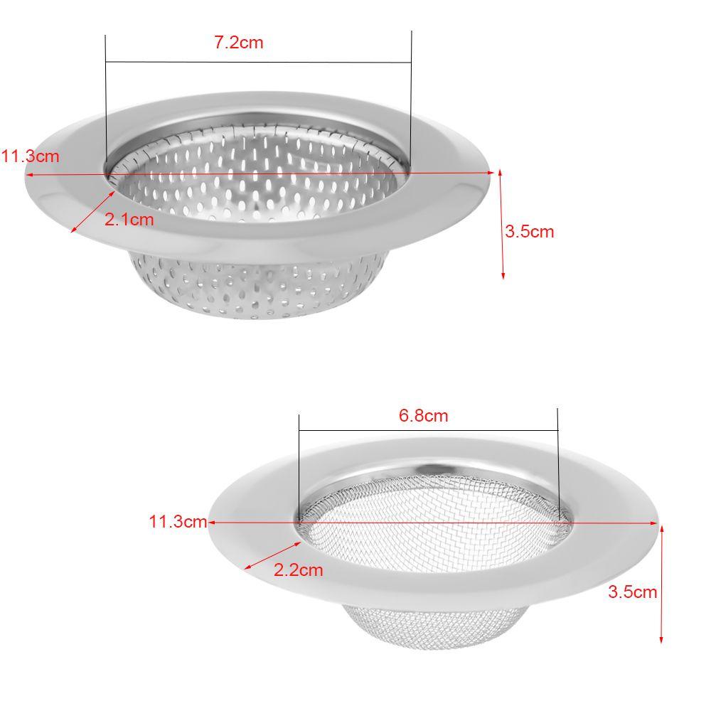Lưới Lọc Rác Bồn Rửa Chén Bằng Thép Không Gỉ Có Nắp Đậy Tiện Dụng