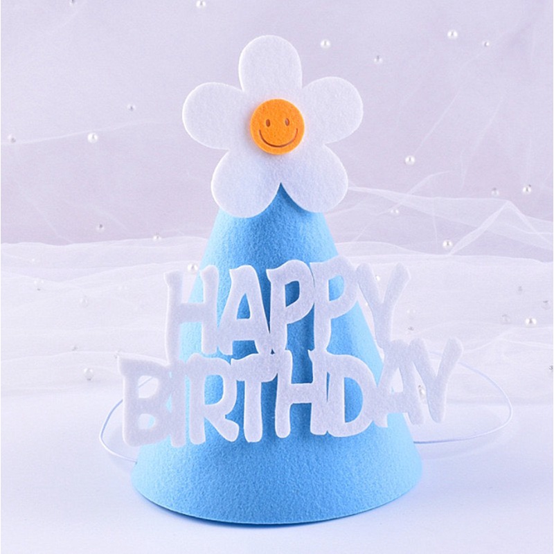 5 Mũ sinh nhật vải dạ HPBD phụ kiện sinh nhất