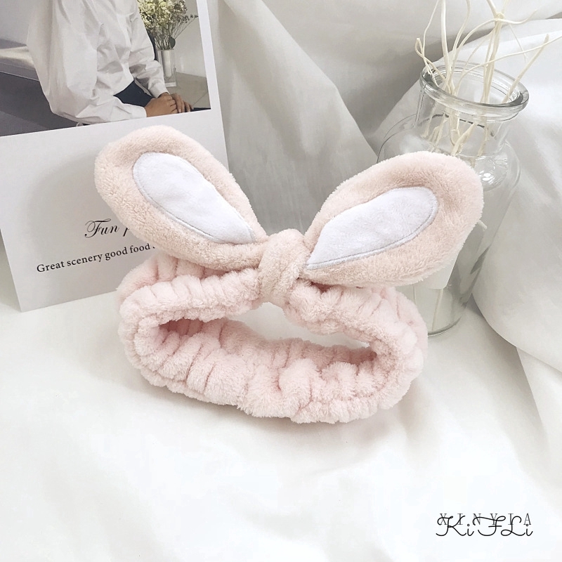 Băng Đô Tai Thỏ Phong Cách Hàn Quốc Xinh Xắn Cho Nữ