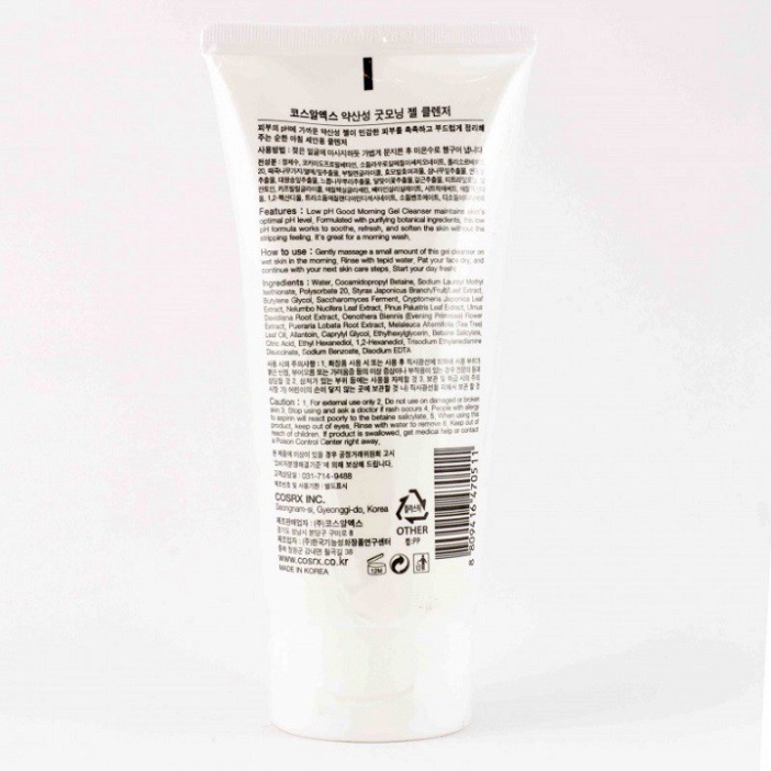 Sữa rửa mặt Cosrx Low Ph Good Morning Gel Cleanser 150ml | BigBuy360 - bigbuy360.vn