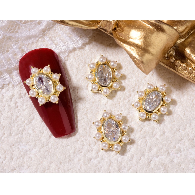 Phụ Kiện Hoa 3D Trang Trí Móng Tay Xinh Xắn