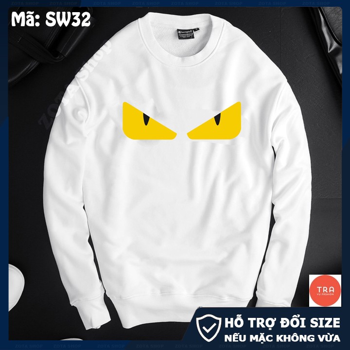 Áo thun nam dài tay chất poly thái đẹp màu đen, trắng dày mịn phối mắt cáo SW32 | BigBuy360 - bigbuy360.vn