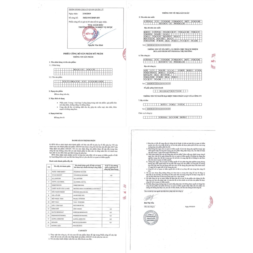 Phấn nước ngọc trai ULTIMATE CC CUSHION căng bóng da Magic Skin | BigBuy360 - bigbuy360.vn