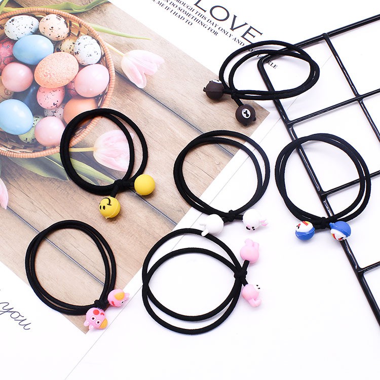 Combo 2 dây cột tóc, buộc tóc hình ngộ nghĩnh (BT 143)