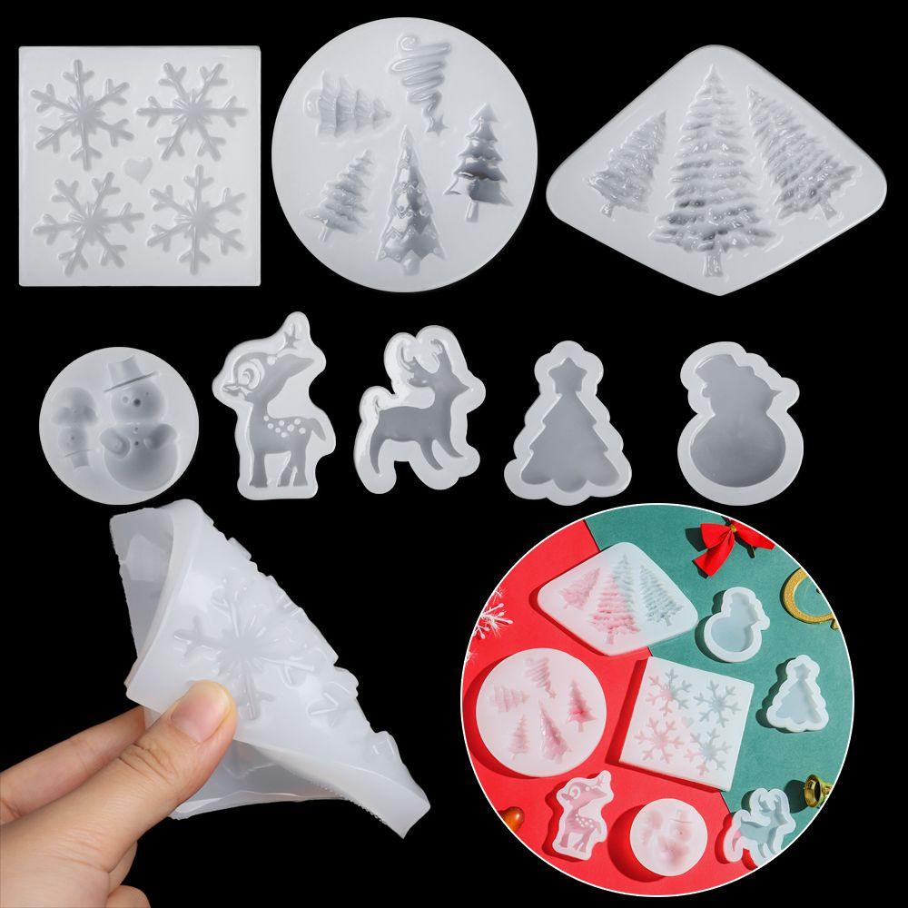 Khuôn Silicone Làm Móc Khóa Hình Tuần Lộc Giáng Sinh LAYOR1