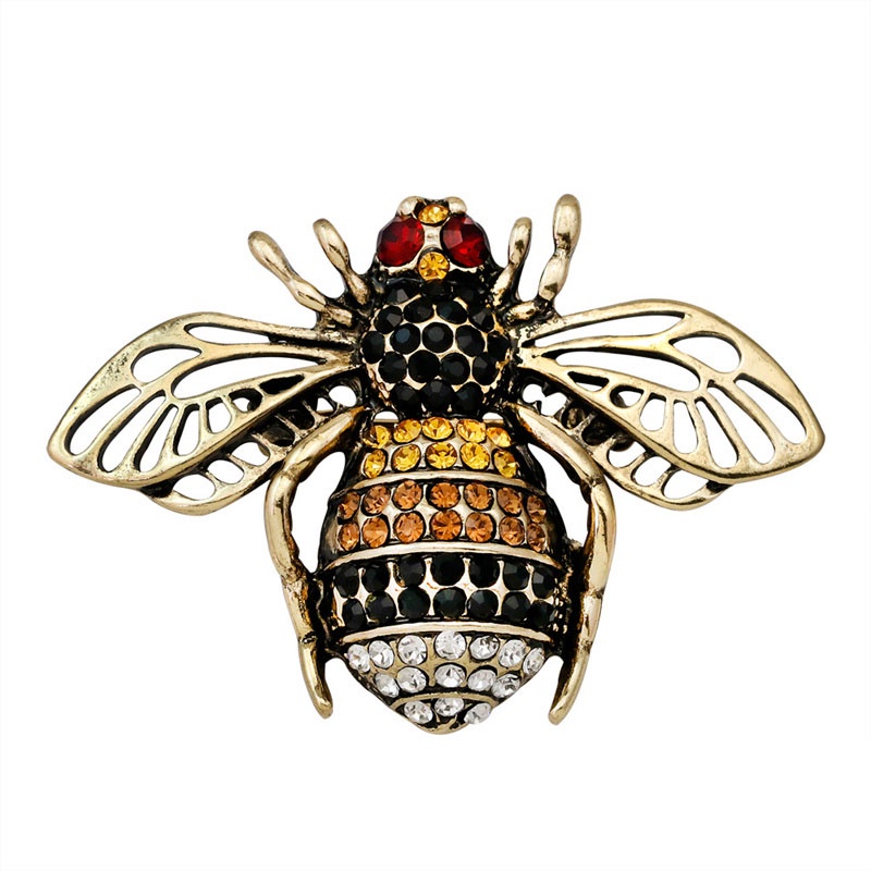 Ghim Cài Áo Hình Con Ong Đính Đá Thời Trang Cho Nữ