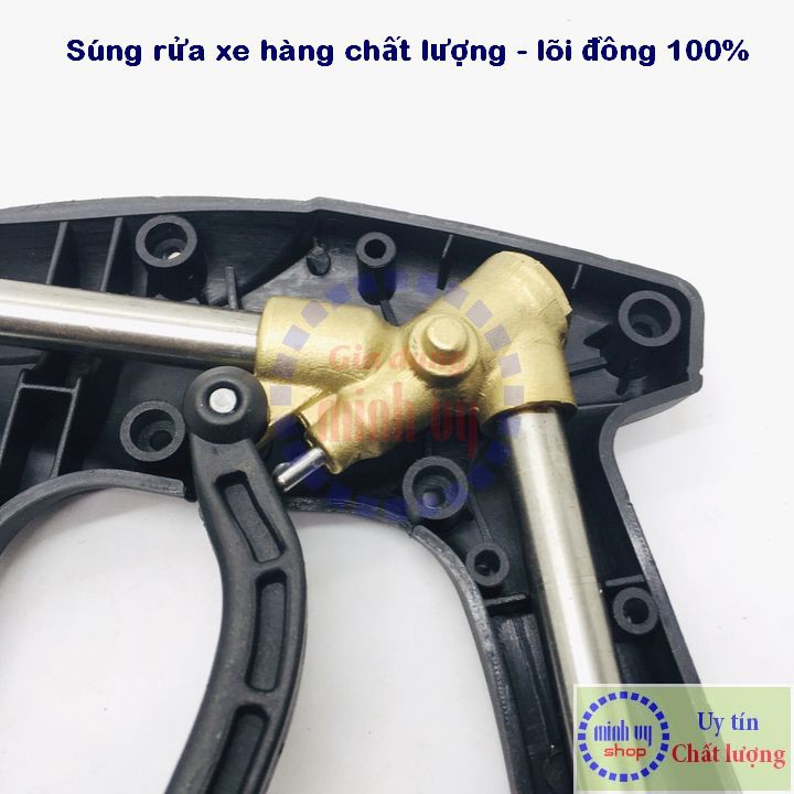 Sung Xịt Rửa xe đầu béc mỏ vịt- chuôi ren 14mm / ren22mm - lõi đồng 100% -SGnganMV