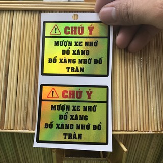 Tem Cảnh Báo Hài Hước 1 Cặp