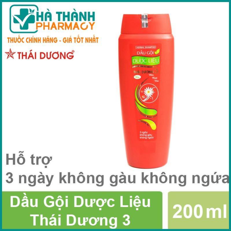 Dầu gội dược liệu Thái Dương 3 (Chai 200ml)