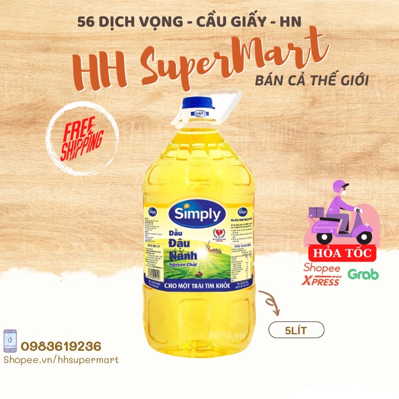 [DATE MỚI] dầu ăn Simply 5L
