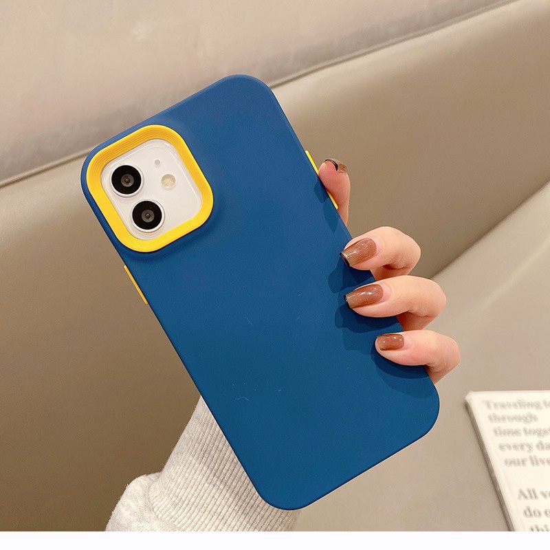 Ốp dẻo màu 2 mảnh chống sốc bảo vệ cả màn hình iphone 7/8/SE/7plus/8plus/Xr/X/Xs/Xsmax/11/12/13/14/Pro/Max/Prm/Plus