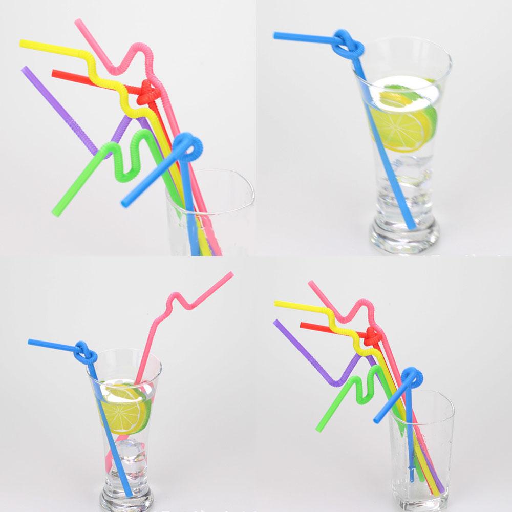 LET Set 50 / 100 Ống Hút Trà Sữa 25.5cm Linh Hoạt Dùng Một Lần Tiện Dụng