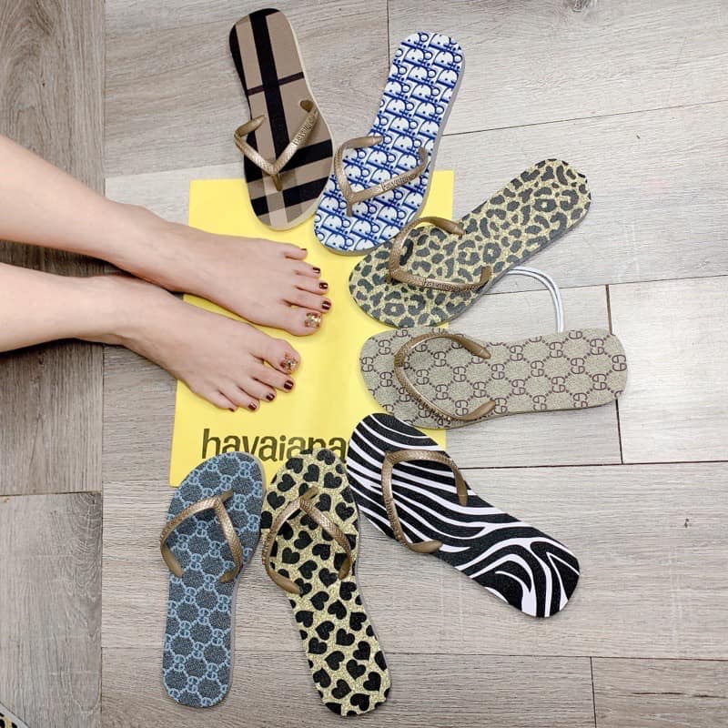 Dép havaianas đế thương hiệu quai ngắn