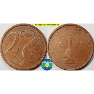 Đồng xu 2 euro cent italy 2002-nay