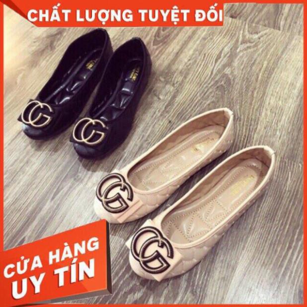 [Free Ship - Loại 1 Tốt Nhất] Giày Bệt Nữ Trần Chỉ Da Mềm Siêu Êm - Giày búp Bê Nữ