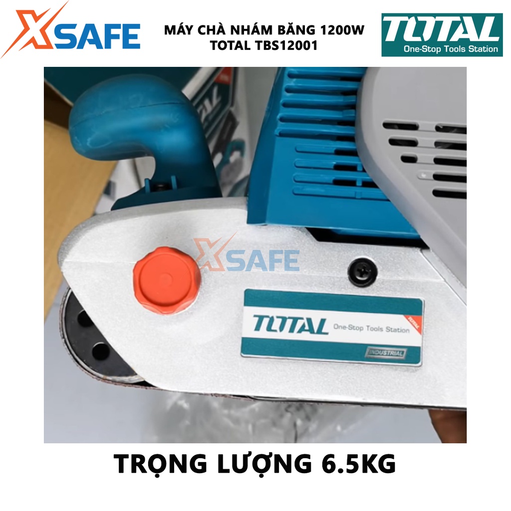 Máy chà nhám băng cầm tay Total TBS12001 Công suất 1200W Tốc độ không tải 500 vòng/ph - Chính hãng