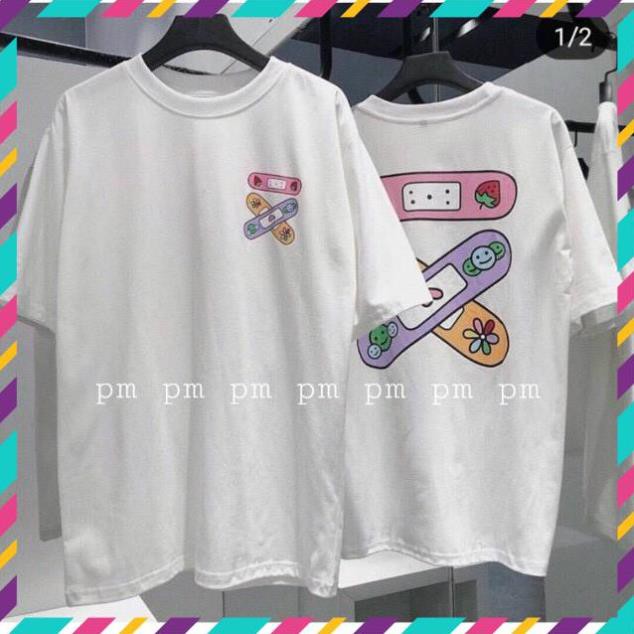 Áo thun unisex hình băng keo cá nhân siêu dễ thương