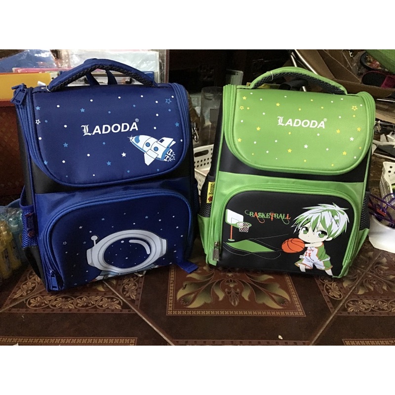 Balo chống gù lưng siêu nhẹ LADODA C128 cho bé lớp 1-5