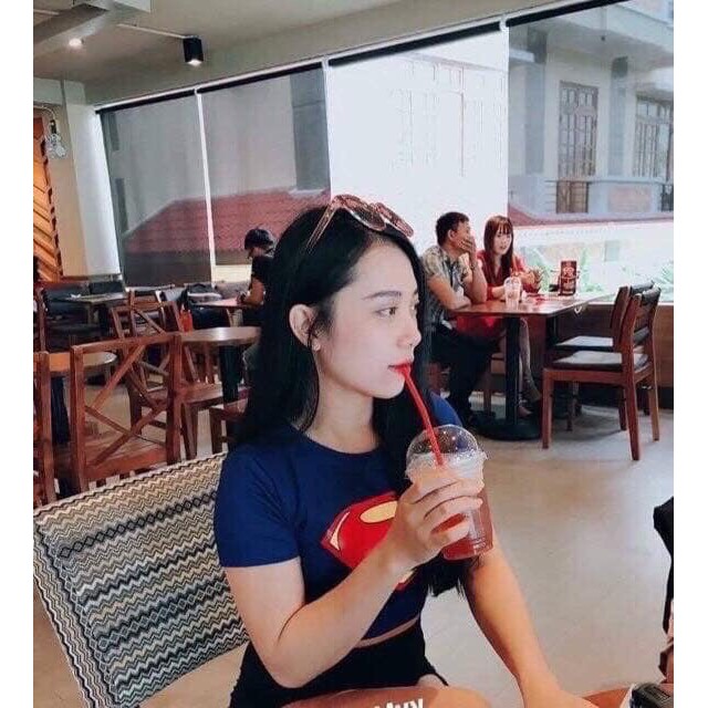 Áo thun croptop supperman áo siêu nhân nữ - 25 store