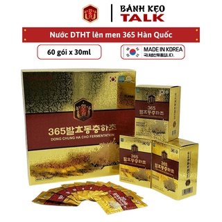 Nước tinh chất đông trùng hạ thảo lên men hansusam 365 hàn quốc hộp 60 gói x 30ml