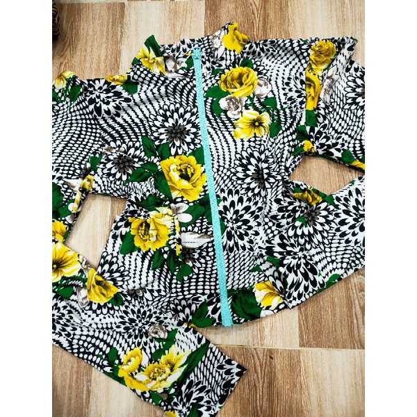 Áo khoác lửng có khoá kéo thun aty đẹp