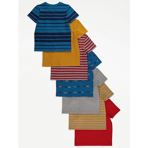 SET 7 ÁO COTTON GEO UK SZ 4-5Y