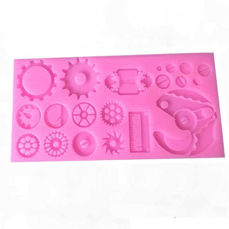 Khuôn Silicone Làm Bánh Hình Cơ Khí Steampunk