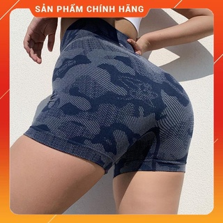 Quần đùi Tập Gym , Yoga Camo Vải dệt kim