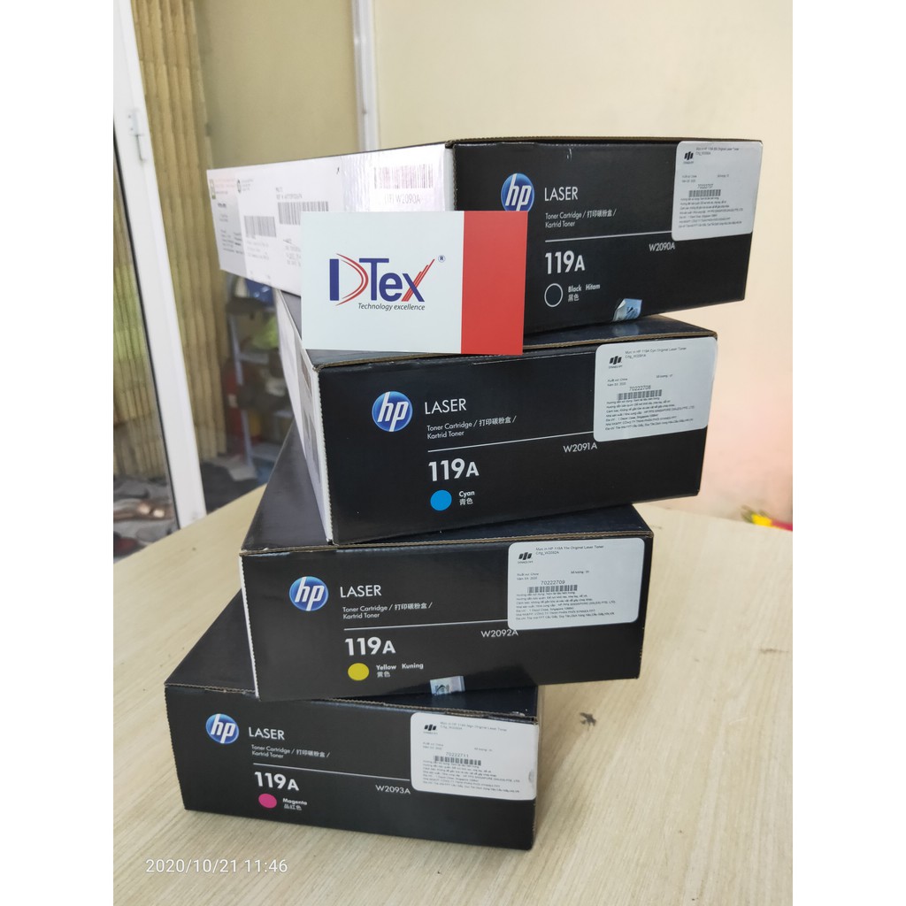 Mực in HP 119A Yellow Original Laser Toner Cartridge  - Hàng chính hãng