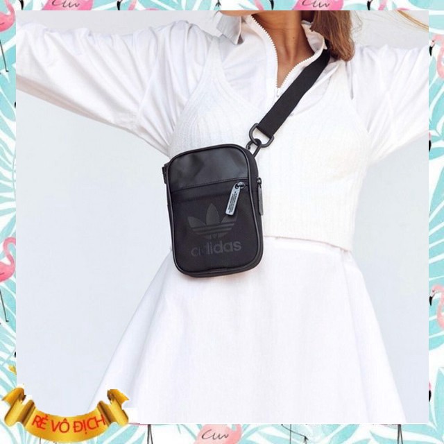[VNXK] [Ở ĐÂU RẺ HƠN?] Túi đeo chéo mini festival logo đen - bảo hành trọn đời khóa kéo - túi để điện thoại - 5AM STORE