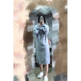 (ORDER) Váy nỉ dáng dài xẻ vạt (Ảnh thật ở cuối)