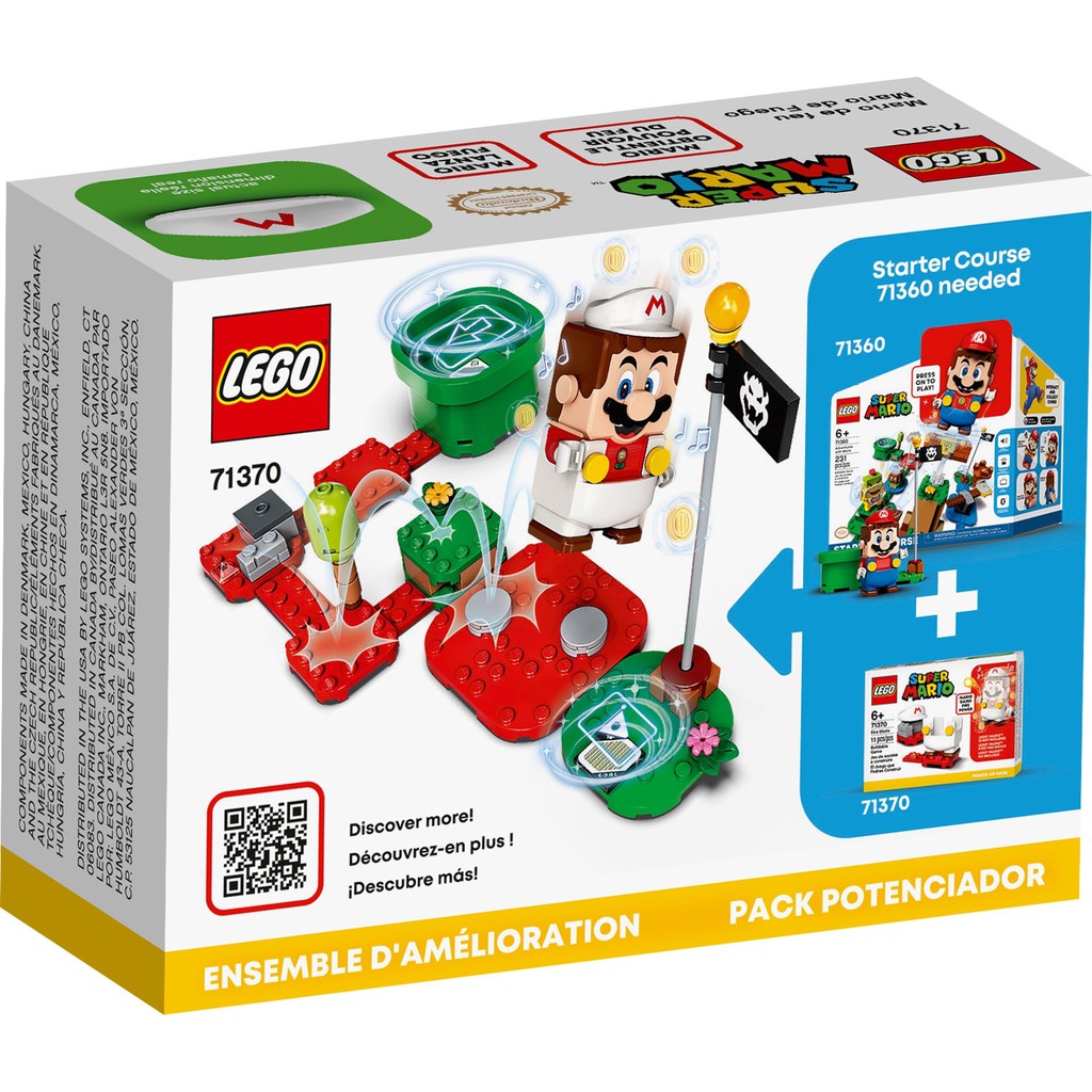 71370 LEGO Super Mario Fire Mario Power - Up Pack - Bộ nâng cấp, tăng sức mạnh Trang phục lửa của Mario
