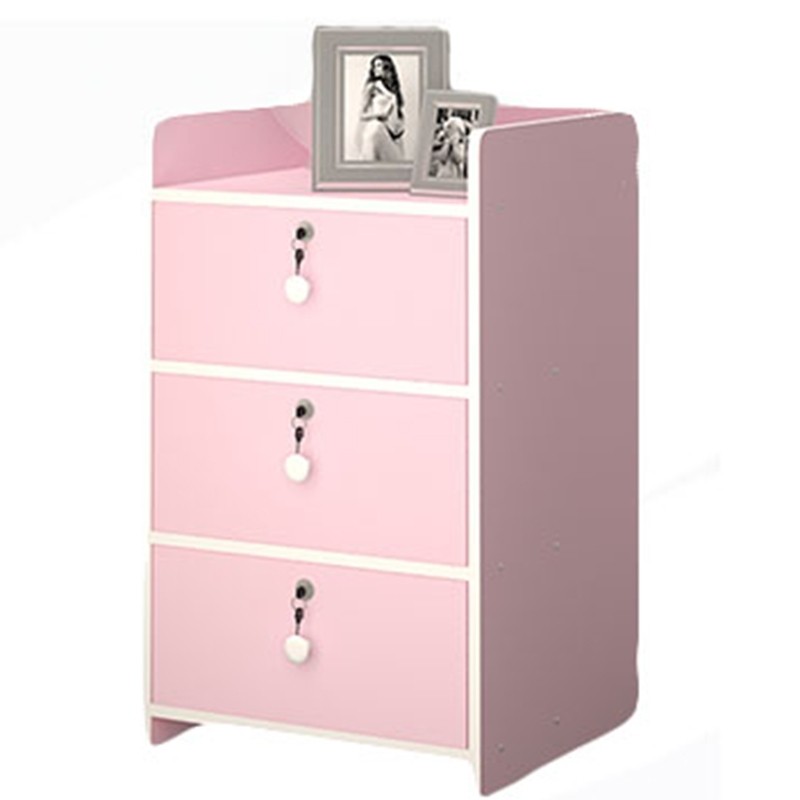 Bàn đầu giường IKEA mới màu gỗ nguyên khối hiện đại và đơn giản Ưu đãi đặc biệt với khóa tủ nhỏ đựng đồ gọn