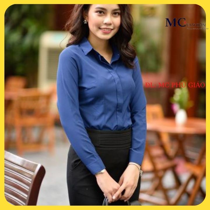 Áo Sơ Mi Nữ Đẹp MC Fashion A198 Silk Lụa Mềm Mịn Mát Không Nhăn Thông Thoáng Thấm Hút Mồ Hôi Tốt