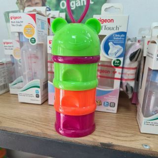 Hộp chia sữa 4 ngăn hình gấu