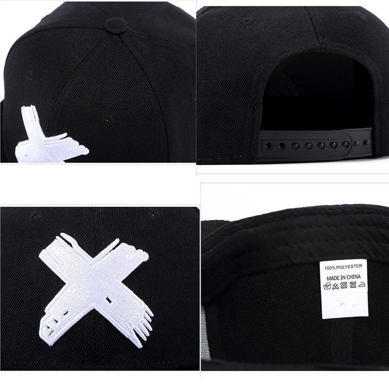Mũ lưỡi trai thêu chữ X phong cách hip hop