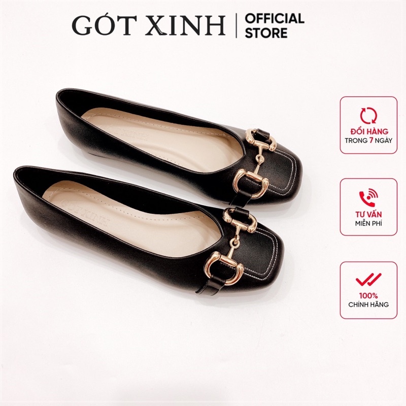 Giày búp bê nữ GÓT XINH GX8 đế bệt da mờ